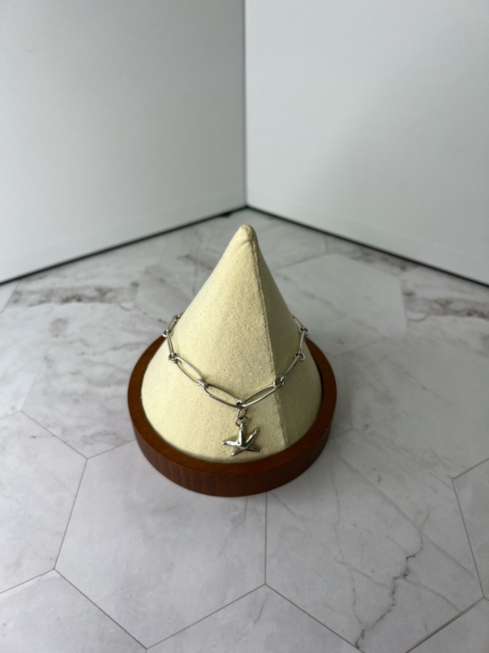 Tiffany & Co. Silver Link Bracelet with starfish charm